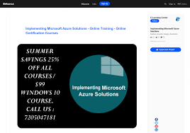 Implementing Microsoft Azure Solutions Infographic Solutions Microsoft Online Training