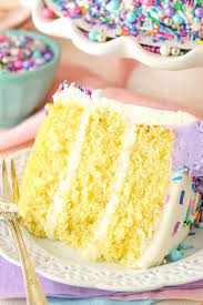 The Best Vanilla Layer Cake With Vanilla Frosting Easy Recipe Recipe Best Vanilla Cake Recipe Fluffy Vanilla Cake Recipe Homemade Vanilla Cake