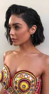 Vanessa Hudgens Wet Look Wave Short Hair Side Parting Wet Look Hair Short Wet Hairstyles Prom Hairstyles For Short Hair