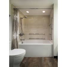 A Bethesda Condo Gets An Innovative Renovation Creating A Forever Home For Its Client Soaking Tub Shower Combo Tub Shower Combo Large Bathtubs