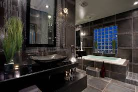 For lighter grey bathrooms, deep blue accents are great for balancing out the brightness. Black And Grey Bathroom Houzz