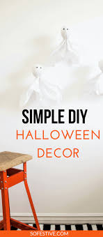 Once you get the hang of making these awesome packing tape ghosts, make a couple of them and hang them from the trees outside of your house! Halloween Ghost Decorations Diy Already Made Options So Festive