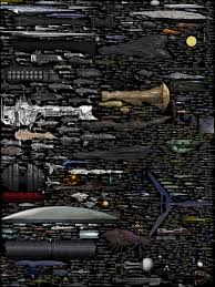 size comparison of every sci fi spaceship ever earthly mission