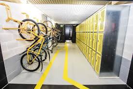 Pin By Tim On Public Realm Transport Office Lockers Bike Parking Design Bike Room