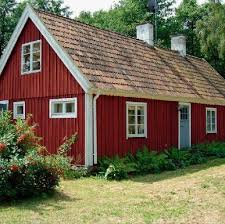 Sweden Lund University Cottage Exterior Norwegian House Red Houses