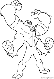 Star wars coloring pages han solo. Four Arms From Ben 10 Coloring Page Coloringall
