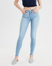 Ae Nex X T Level High Waisted Jegging In Icy Blue High