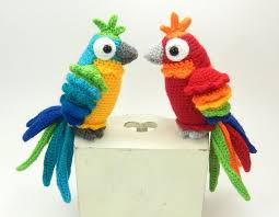 Paulo And Paula Parrot Amigurumi Crochet Pattern Etsy In 2020 Crochet Parrot Crochet Amigurumi Crochet Patterns