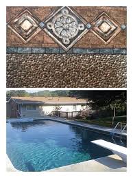 This Brown Patterned In Ground Pool Liner Gives Your Pool A Beautiful Aqua Color Swimming Pool Remodeling Pool Remodel Pool Patio