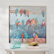 Colored Birds On A Wire Wall Art Colored Birds On A Wire Wall Art In 2020 Wire Wall Art Art Inspiration Painting Mini Canvas Art