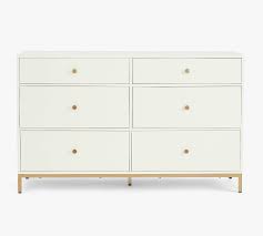 Check out the before and after! Delaney 6 Drawer Wide Dresser White Pottery Barn