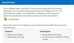 Is The Personal Essay Required