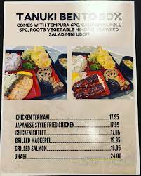 Tanuki no Sato menu in Gardena, California, USA