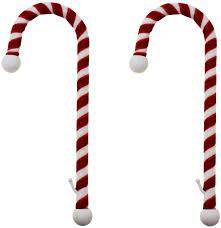 Read customer reviews and common questions and answers for haute decor part #: Haute Decor Candy Cane Stocking Holder 2 Pack Velvet Finish Amazon De Kuche Haushalt
