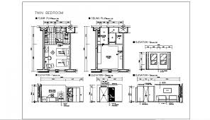 See more ideas about bedroom drawing, wall painting, mural. Twin Bed Room Of Hotel Room Project Design Drawing Cadbull