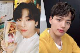 Member bts jungkook (kiri), aktor yeo jin goo (kanan) dikenal sebagai sahabat dekat. Bts S Jungkook Thanks Yeo Jin Goo For Sending Support To Fan Meeting Soompi