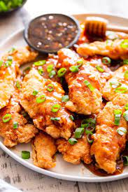 Honey Garlic Chicken Tenders Paleo Recipe Honey Garlic Chicken Yummy Chicken Recipes Paleo Honey
