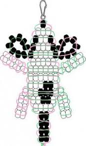 2d Dog Bead Tutorial Pony Bead Patterns Pony Bead Projects Pony Beads