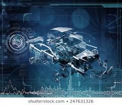 Abstract Tech Design Tech Design Abstract Stock Illustration