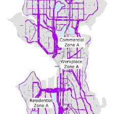 Traffic Flow Map Seattle Seattle, Washington, Usa Traffic Flow Map With Zonal Locations. Zonal... |  Download Scientific Diagram