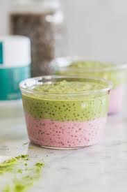How to make chia pudding taste good. Raspberry Matcha Chia Pudding Recipe Le Petit Eats