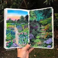 59 Vibrant Illustrations Inspired By Nature By Australian Artist Artist Art Gouache Art Painting Art Projects