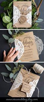 Easy And Affordable Diy Wedding Invitation Wedding Invitations Kraft Di Rustic Wedding Invitation Set Creative Wedding Invitations Wedding Invitation Sets