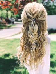 Boho Braided Half Up Style Bridesmaid Hair Inspo Wedding Hairstyles Hair