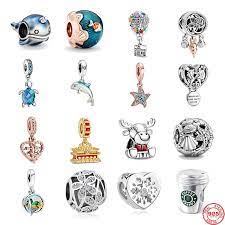 See more ideas about pandora charms, pandora, pandora jewelry. New Shimmering Ocean Waves Fish Charm Dolphin Original Bead Fit Pandora Charms Silver 925 Bracelet Necklace Diy Women Jewelry Beads Aliexpress