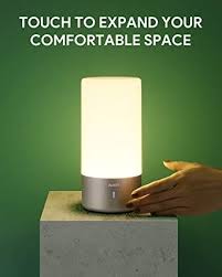 Aukey Table Lamp Touch Sensor Bedside Lamp Color Changing Rgb Dimmable Warm White Light Night Light For Or Bedrooms Living Roo In 2020 Lamp Bedside Lamp Touch Lamp