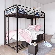 Twin bed frame, wood platform bed with wood slat support, no box spring required single platform bed frame, easy assembly, espresso. Dhp Bonnie Twin Twin Bunk Bed With Storage Bins Black To View Further For This Item Visit The Image Lin Bunk Beds With Storage Twin Bunk Beds Bed Storage