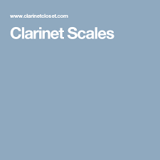 Clarinet Scales Clarinet Printable Sheet Music Scale