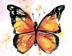 See more ideas about butterfly tattoo, tattoos, butterfly tattoo designs. Monarch Butterfly Original Watercolor Painting Painting Art Collectibles Kromasol Com