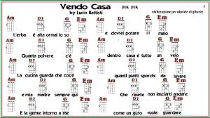 Am f g saat ku. Vendo Casa Lucio Battisti Dik Dik Chords For Ukulele Youtube