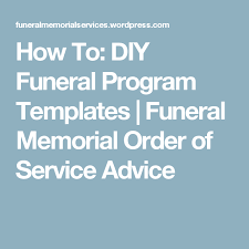 Cards can be ordered from funeral program template website and various websites, or you can quickly and easily create your own prayer cards for your service. How To Diy Funeral Program Templates Funeral Programs Funeral Program Template Program Template