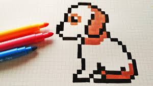 Handmade Pixel Art How To Draw A Dog Pixelart Dibujos En Cuadricula Dibujos En Pixeles Cuadricula Para Dibujar