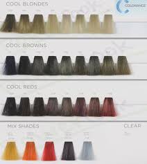 assortment goldwell colorance soft color chart