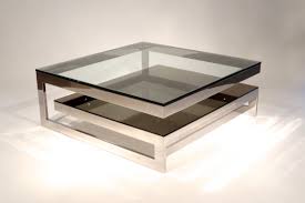 Glass Topped Coffee Tables Modern Futuristic Furnishing Luxury Bronze Black Glass Coffee T Square Glass Coffee Table Coffee Table Square Coffee Table Furniture