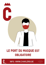Valorisez la protection sanitaire en description du produit: La Ville De Charleroi Met A Disposition Deux Affiches Sur Le Port Du Masque Belgique 7sur7 Be