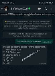With a successful mpesa statement request application, you will receive the full mpesa statement. How To Check Get Mini Or Full Mpesa Statement On Whatsapp