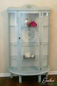 I was going to get rid of this thomasville cabinet. Goike Reno And Redo Beautiful Curio Cabinet Finished In Teal Grey Chalk Paint With A White Wax Vintage Furniture Diy Furniture Makeover Painted Curio Cabinets