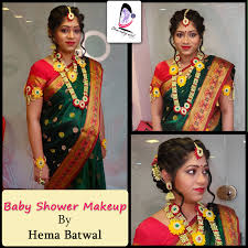 Manali Bridal Studio Baby Shower Makeup By Hema Batwal For Orders Call 91 98195 79390 Location Airoli Navi Mumba Best Bridal Makeup Makeup Beauty Clinic
