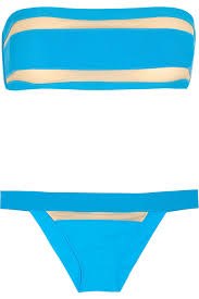 Sky Blue Bandeau Bikini La Perla Bandeau Bikini Blue Bandeau Bikini Bikinis
