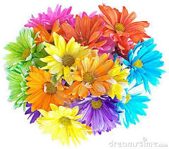 Learn how to design flowers like a pro! Vibrant Multicolored Daisy Bouquet Diy Wedding Flowers Simple Wedding Flowers Bright Wedding Flowers