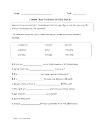 Context Clues Worksheet Writing Part 4 Intermediate Context Clues Worksheets Context Clues Confusing Words