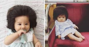 The hair that is found on a newborn baby's body is known as lanugo. Parents Share Pics Of Babies Born With Full Heads Of Hair And The Internet Is Going Crazy Over Them