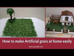 425 How To Make Artificial Grass At Home Easily Fake Grass For Project Youtube Diy Artificial Grass Diy Fake Grass Fake Grass