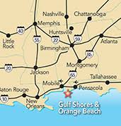 How far is mobile, alabama from atlanta, georgia? Maps Of Gulf Shores Orange Beach Al Alabama Tourism