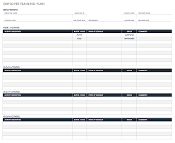 Types of employee training plan templates. Free Human Resources Templates In Excel Smartsheet