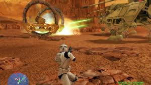 Tritia desert ruins battlefront 2 version this map has every side againts one another with all of their ground vehicles each era allows you. Star Wars Battlefront 1 Gameplay The Battle Of Geonosis Clone Wars Mission 4 Youtube